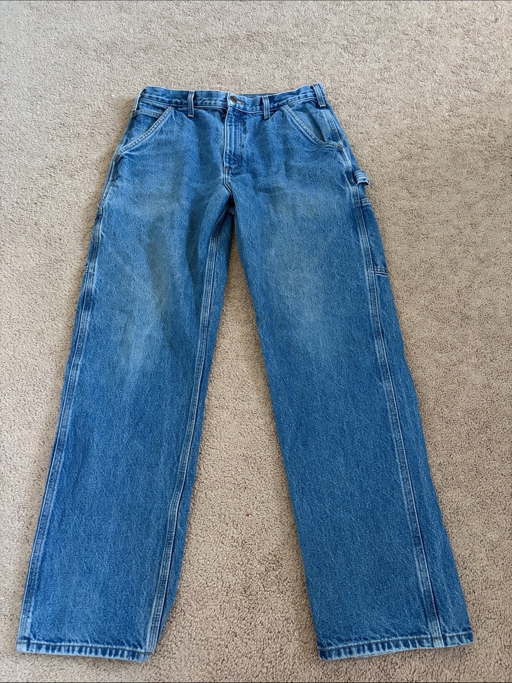 Carhartt Men's Straight Carpenter Jeans - Medium Blue